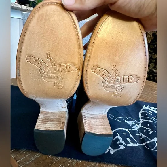 NEW Freebird Black Snake Randi Women Shoes, Size 10 - Picture 5 of 9